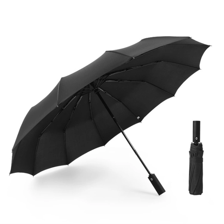 Personalized Logo Wind-resistant Three-fold Business Umbrella 1