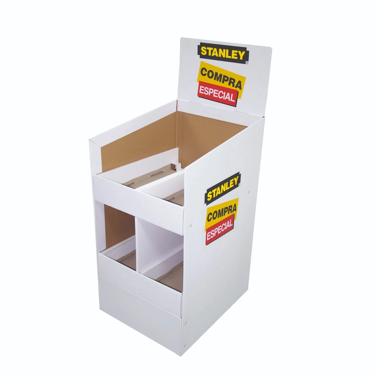 商品小売業向けリサイクルディスプレイ用段ボールポップダンプビン 1