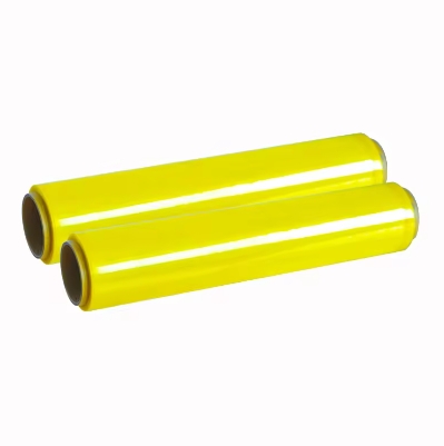Avvolgimento elastico di restringimento giallo LLDPE PEDE STRECH PALLET STRECH per l'imballaggio 6