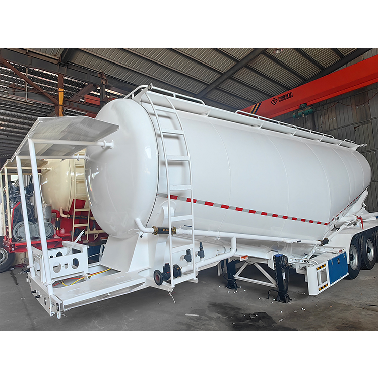 4 essieux Dry Powder Transport Tank Trailer 6