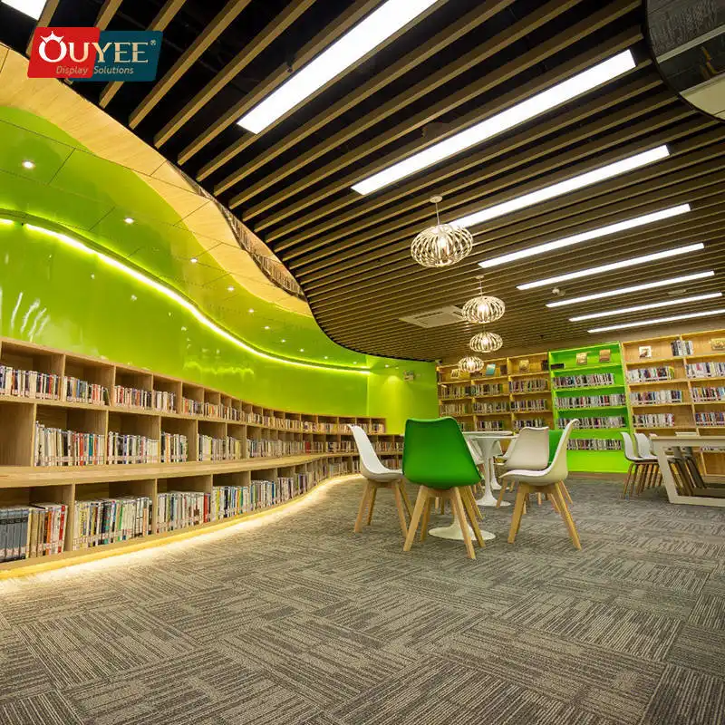 Rayonnages sur mesure pour librairie industrielle - Présentoirs à livres pour bibliothèques 1