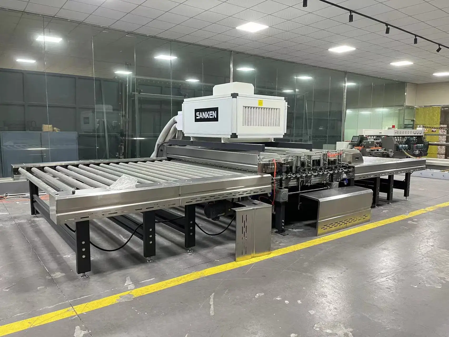 Fregadero de vidrio templado premium con cuchilla de aire para lavadoras - Fregadero de vidrio y lavadora de vidrio 1