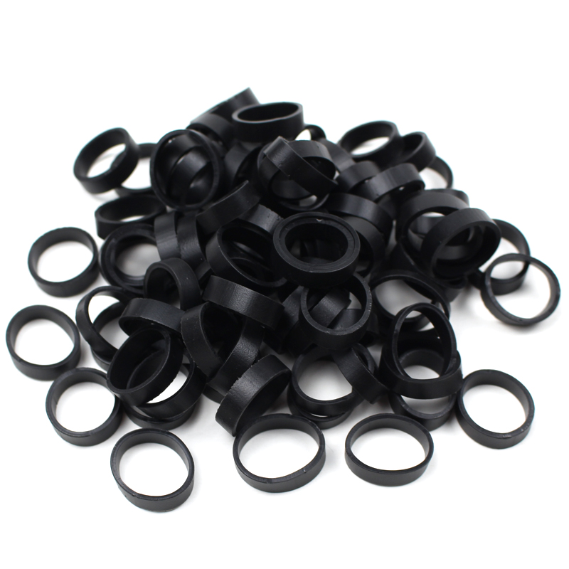 08# Black TPR Rubber Bands for Cable & Small Parts Bundling – Bulk Wholesale 1