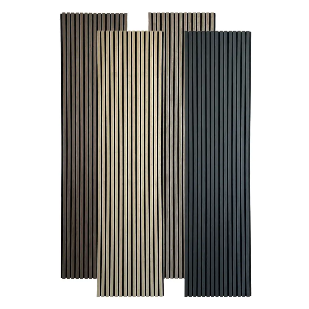 Декоративные 3D акустические стеновые панели Akupanel из деревянных реек для наружных и внутренних работ 1