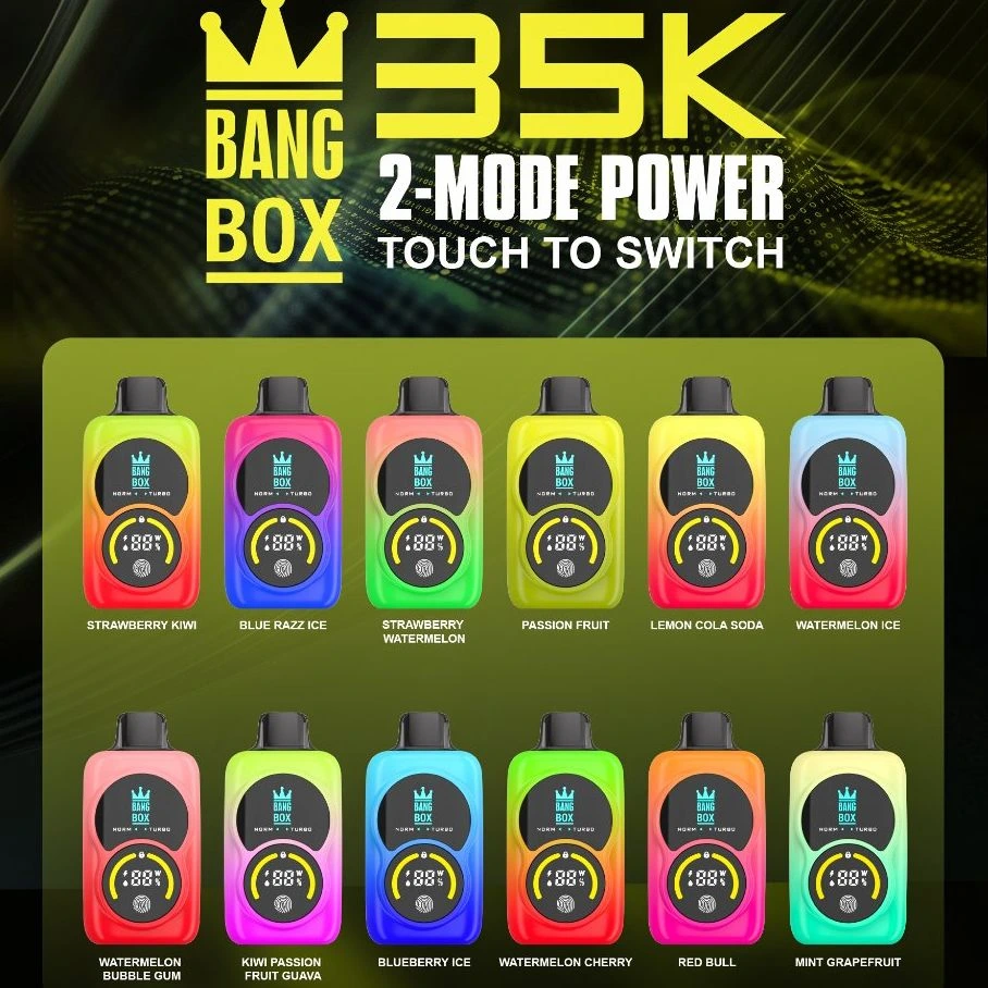 Whole I Vape Bang Box 35000 Puffs Fruit Flavors Touch Digital Screen Elf Vape Tank E-Cigarette Puff Bar Bang King Disposable Vape Puff Bar - Disposable Pod and Wholesale I Vape 1