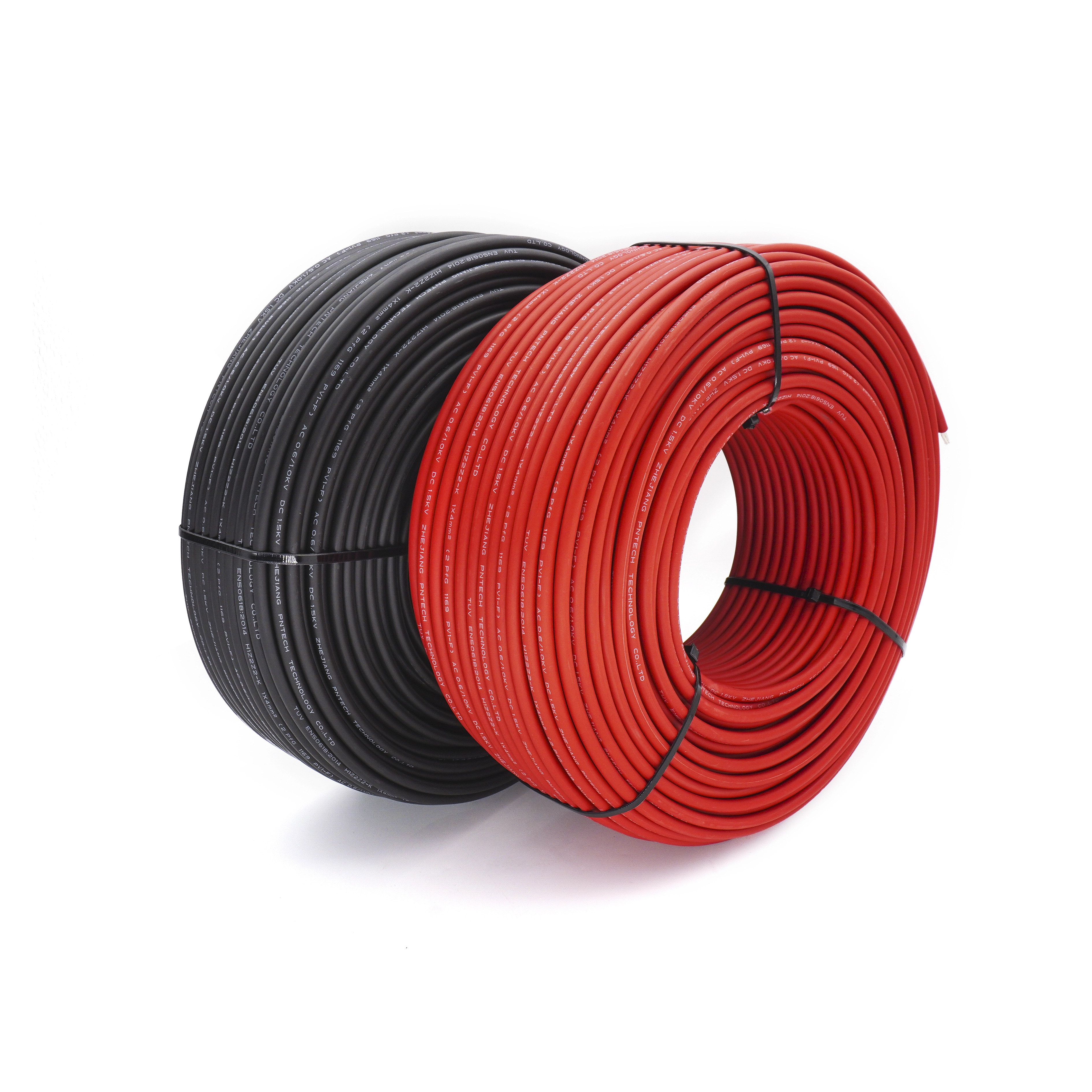 China Manufacturer Tinned Copper H1z2z2-k 1x2.5mm2 4mm2 6mm2 10mm2 Solar Panel Electric Wire Pv Cable 1