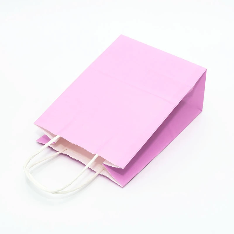 Custom Printed Brown Kraft Shopping Paper Bag with Handles 1