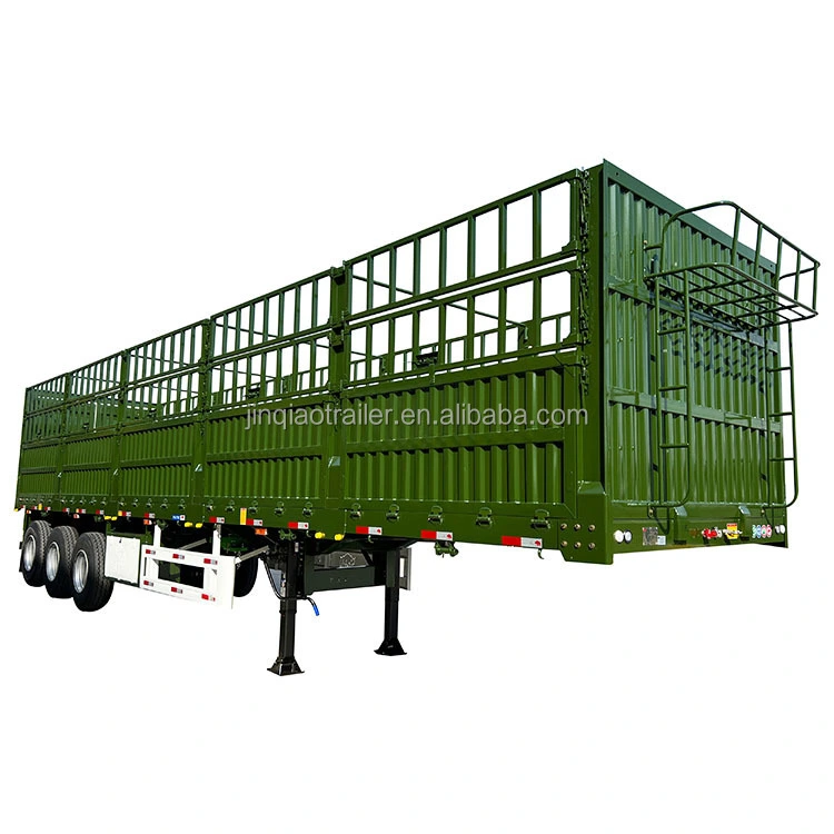 3 Axis Transport Trailer Fence Cargo Truck Semi Trailer Factory Direct Sales 1