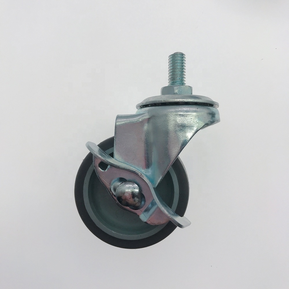 Tpr Quiet Noiseless Casters Wheel Small Floor Protect Thermoplastic Rubber 50mm 2 Inch Swivel Dajin Caster 3