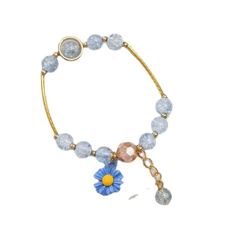 Manufacturer Wholesale Fashion Crystal Beaded Bracelets Women's Exquisite Flower Bracelets 1