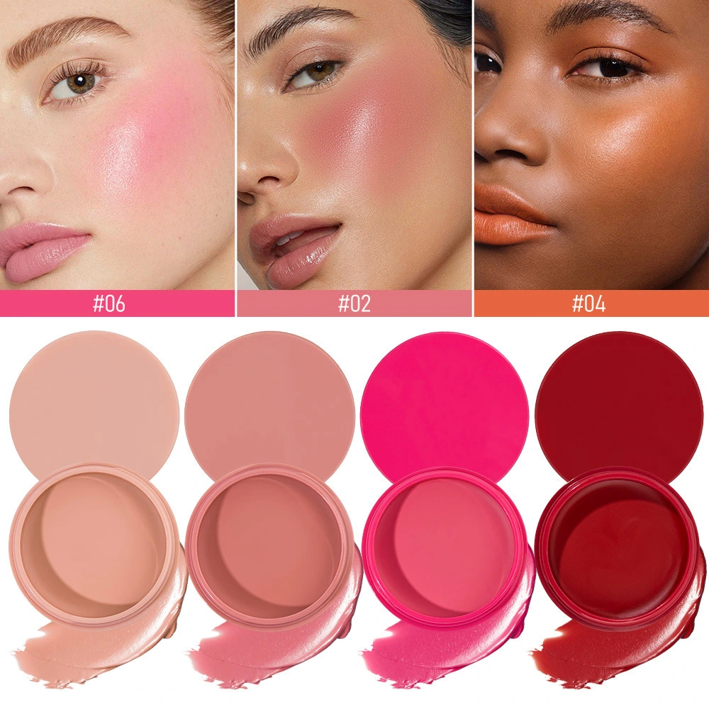 Mlm Custom Vegan Mineral Makeup Creamy Blush Waterproof High Pigment Natural Smooth Dewy Finish Lasting Face Blush 1