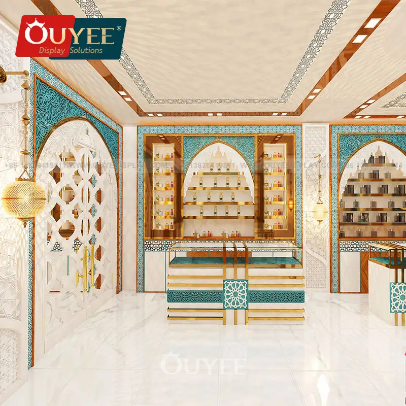 Arredamento per profumerie: vetrine, supporti e scaffali a parete 1