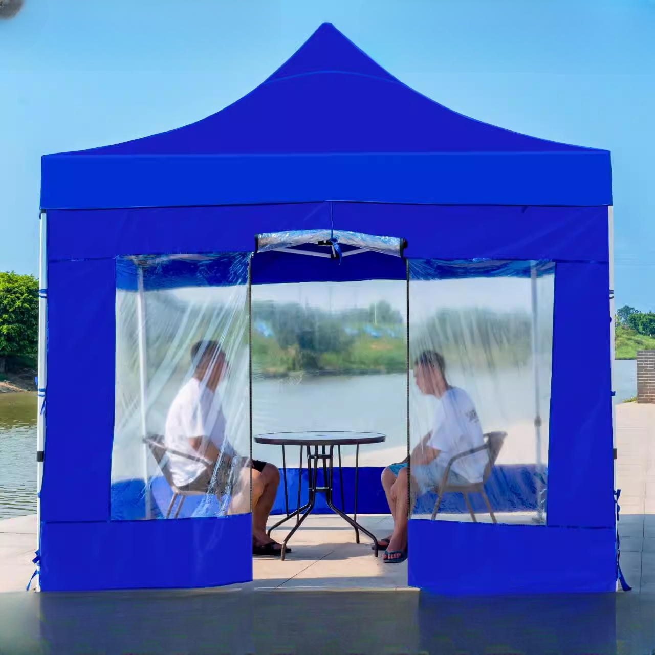 Commercial 3x6 3x3 Folding Event Canopy Tent Pvc Sidewalls Marquee Tent Steel Frame For Trade Shows Parties 1