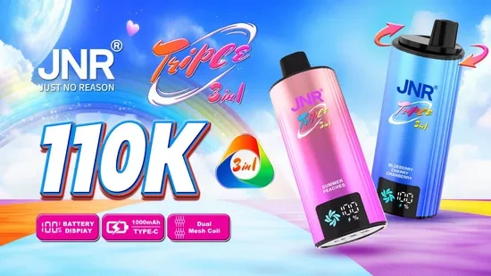 JNR Triple 3in1 110K Puff Vape More Flavors in 1 Rechargable E-Cigarette 1