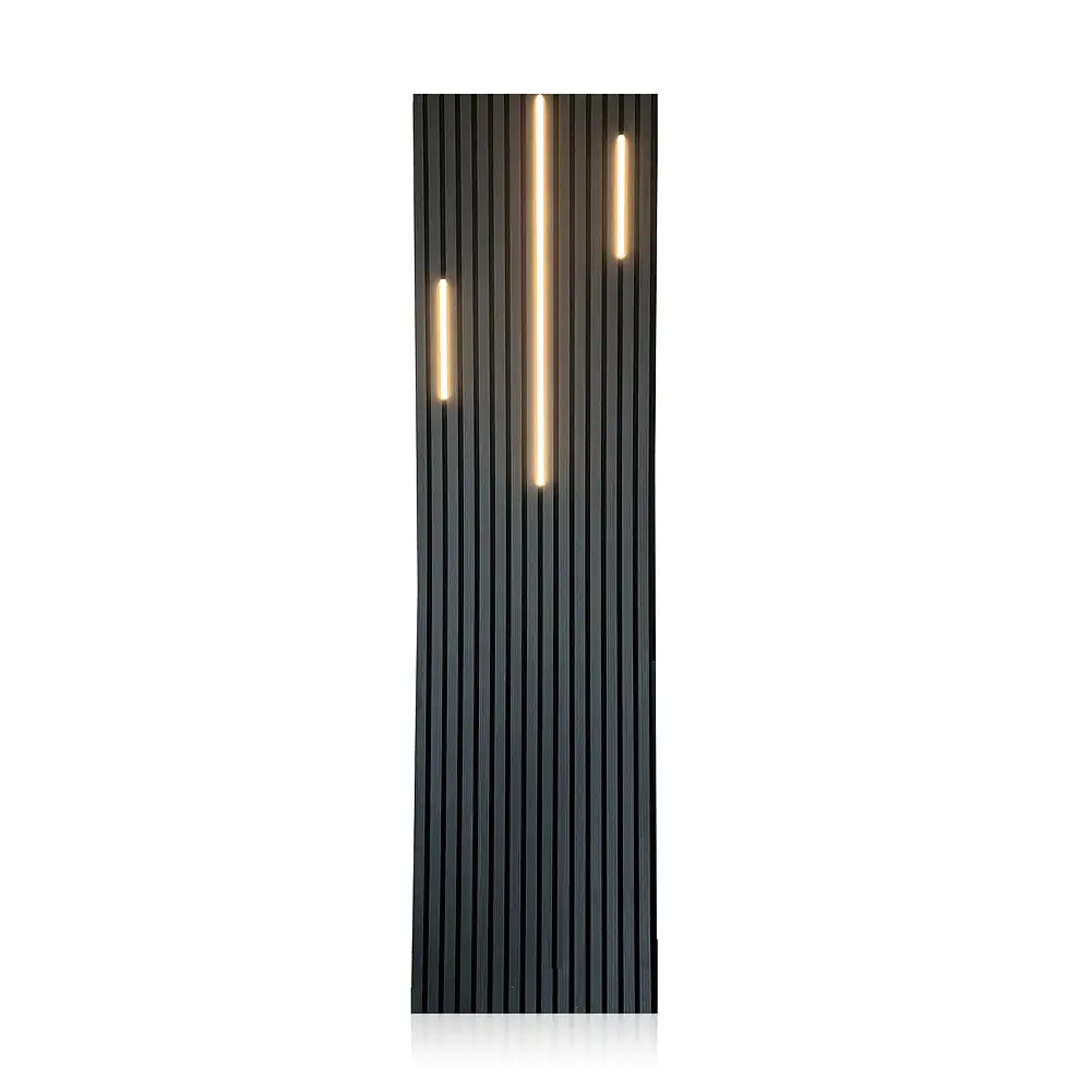 Oak Wooden Slat Acoustic Sound Absorbing Panel for Ballroom Home Office Walls 1