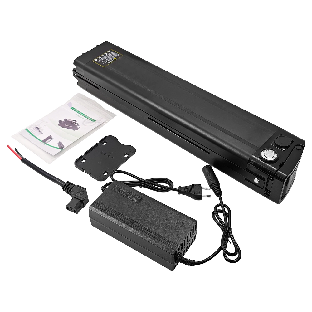 Silverfish 36V 48V 17,5Ah 20Ah 24Ah 25Ah Lithiumbatterij voor elektrische fietsen, Akku Li-ion batterij voor elektrische fietsen met een motorvermogen van 250-1000W 1