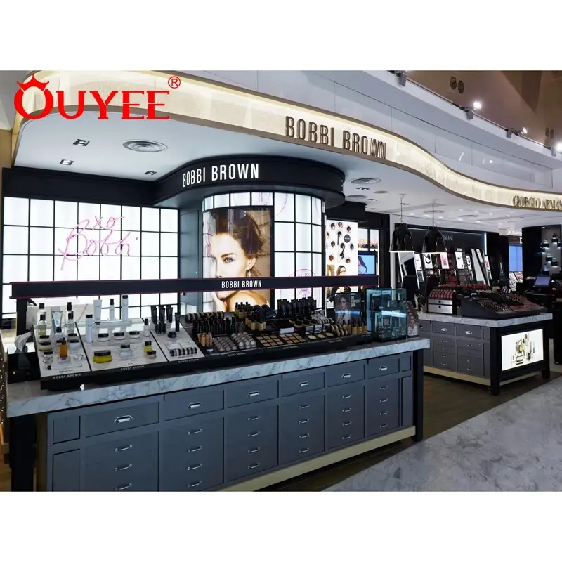 Inneneinrichtung und Ladeneinrichtung für Kosmetikgeschäfte in kleinen Läden 1