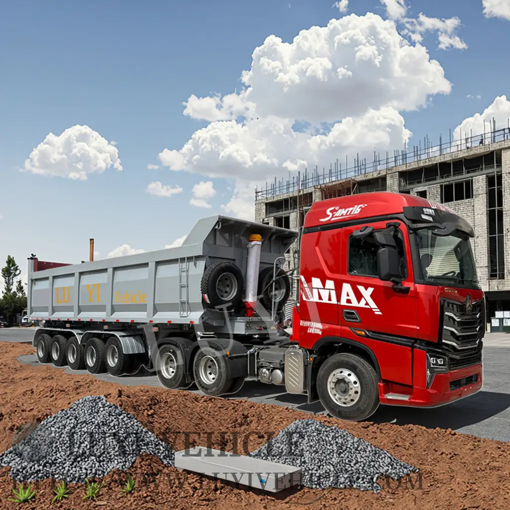 Semirremolque volquete de 5 ejes y 40 metros cúbicos | LUYI 1