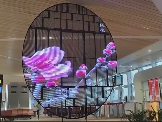 Glass Window Curtain Indoor Advertising Video Wall showcase Store Advertising Led Transparent Display Screen Panel 1