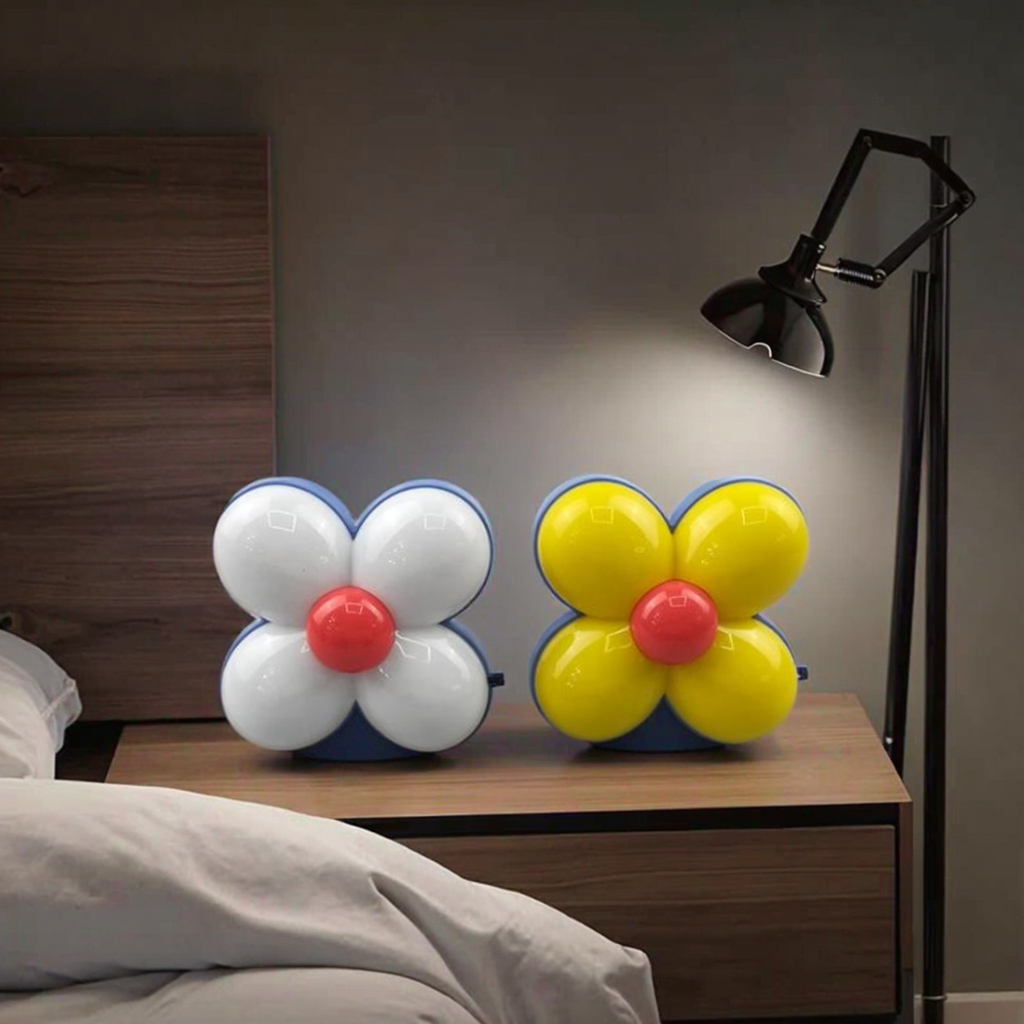 Home Decor Modern Touch Control Dimmable Led Night Light W092 With Flower Shape Lamp For Indoor Bedroom Bedside 1