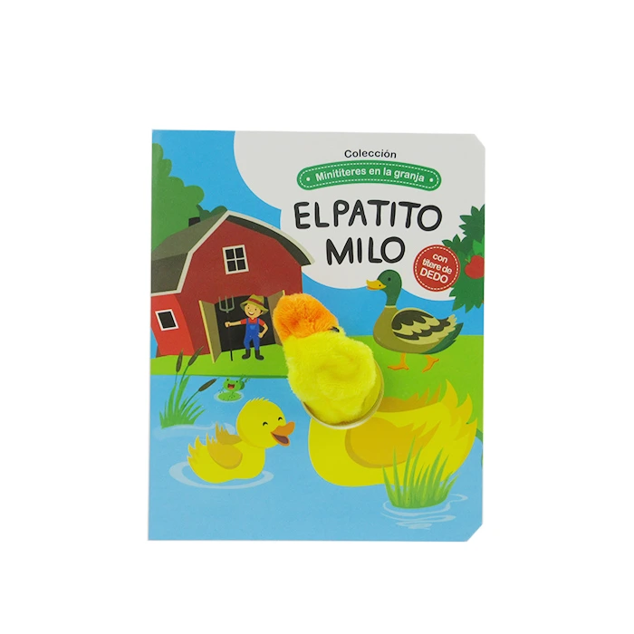 Interesting High Quality Colorful Board Book with Duck Toy Printing for Children 1
