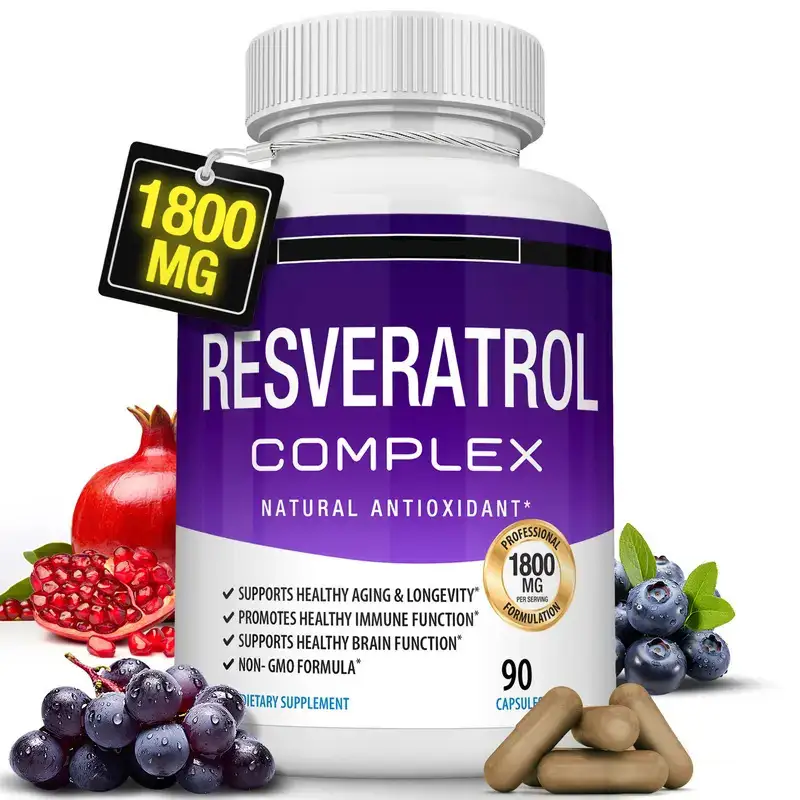 OEM/ODM Resveratrol 1800mg Capsule - Antiox & Anti-Inflam 1