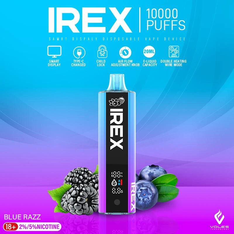 10000 Puffs 20ml Irex 0.8ohm Dual Mesh Coil Disposable Vape Pod - Wholesale I Vape and 10000 Puffs 1