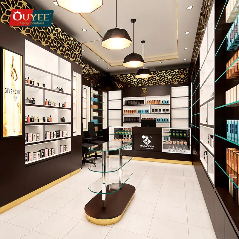 أرفف عرض العطور لأثاث متاجر مستحضرات التجميل 1