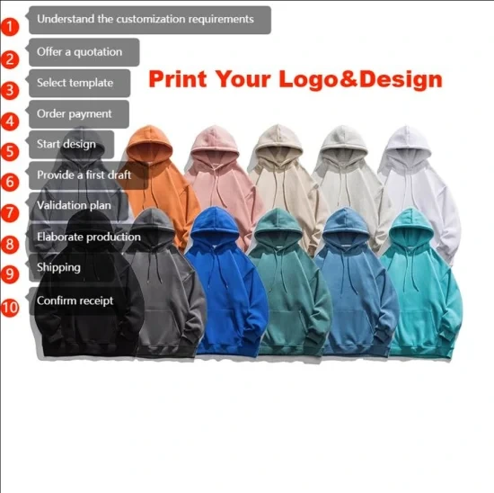 Men's Multicolor Letter Print Hooded Pullover Tracksuit 1