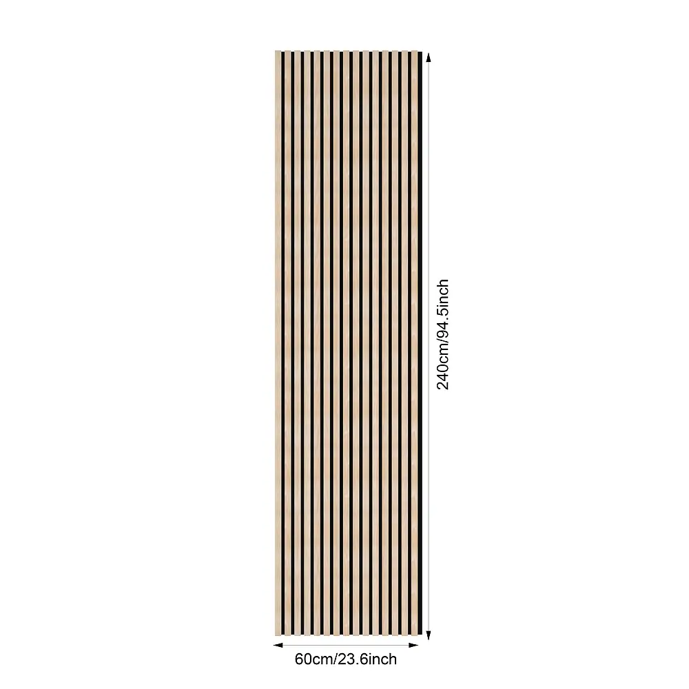 Soundproof Wood Slat Acoustic Wall Panels for Interior Sound Absorption 1