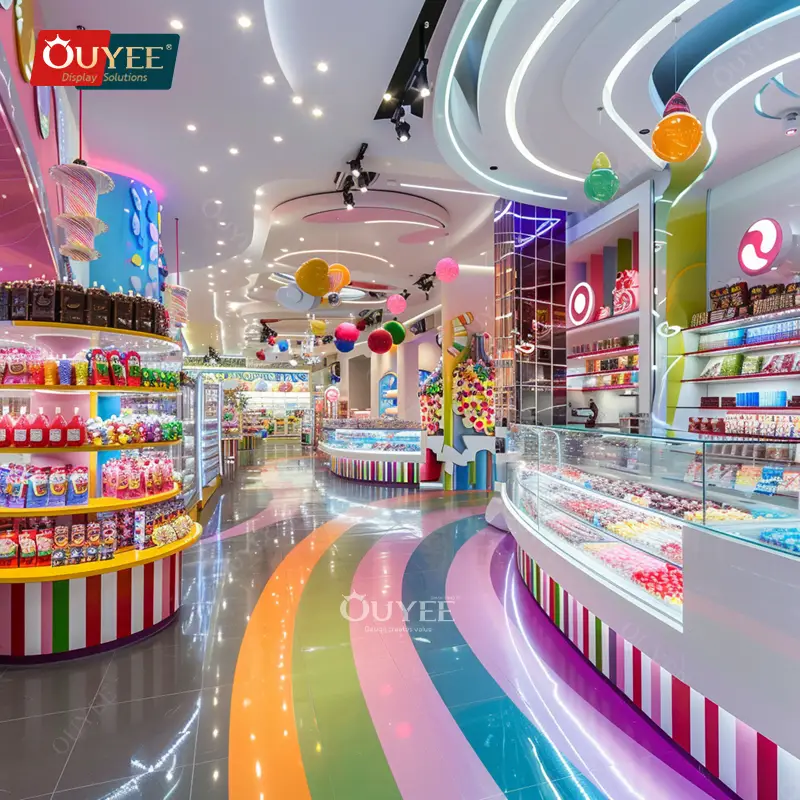 Espositore in legno per dolci e cioccolatini, prodotto in fabbrica. 1