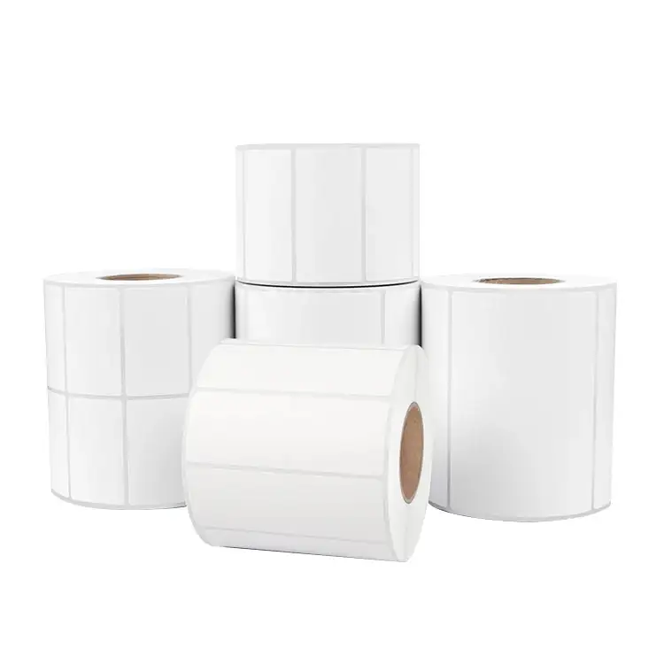 Rotolo di etichette adesive per codici a barre con trasferimento termico 4x3 per uso industriale 1