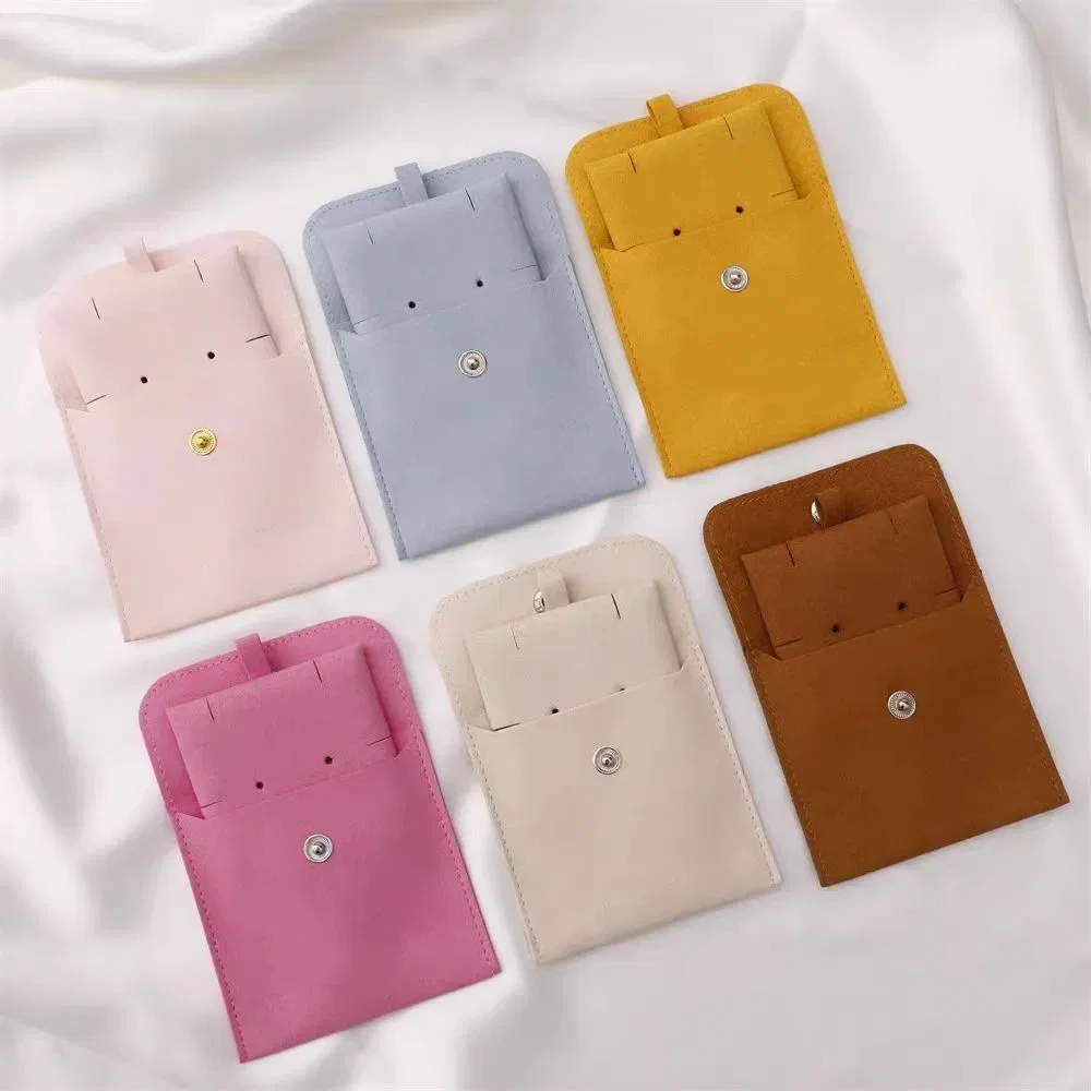 Samt-Schmuckbeutel, Mikrofaser-Staubbeutel, kleines Schmucktäschchen mit Polsterung 1