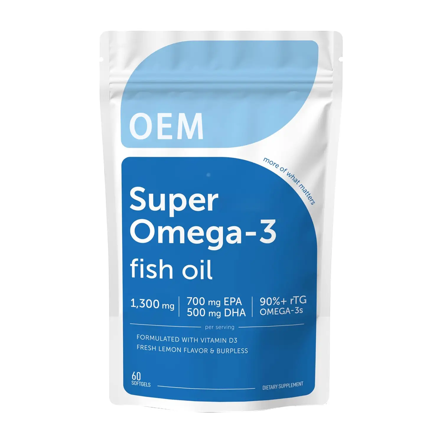 OEM/ODM Omega-3 Fish Oil Vegan 60ct 700/500mg EPA/DHA 1