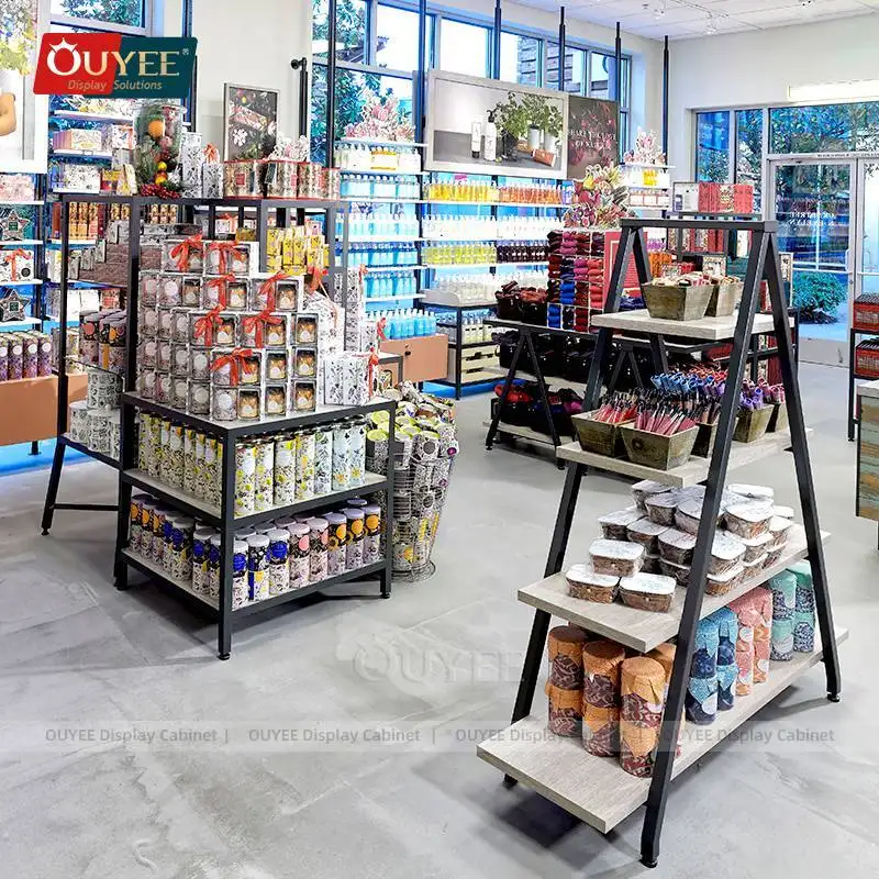 Rayonnages gondoles pour la vente au détail, rayonnages gondoles sur mesure en gros - Ouyee-1 7