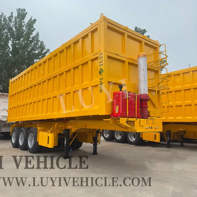 Semirremolque de volteo trasero en forma de U de 3 ejes 1