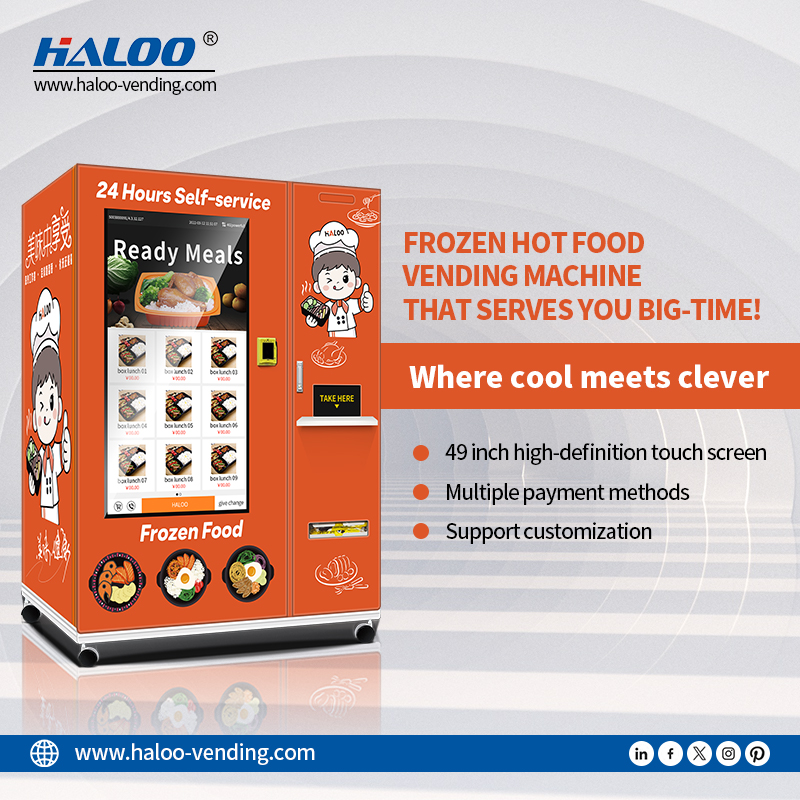 24 Hour Frozen Hot Food Vending Machine | Microwave Fast Heating & 45 Seconds to Serve 2