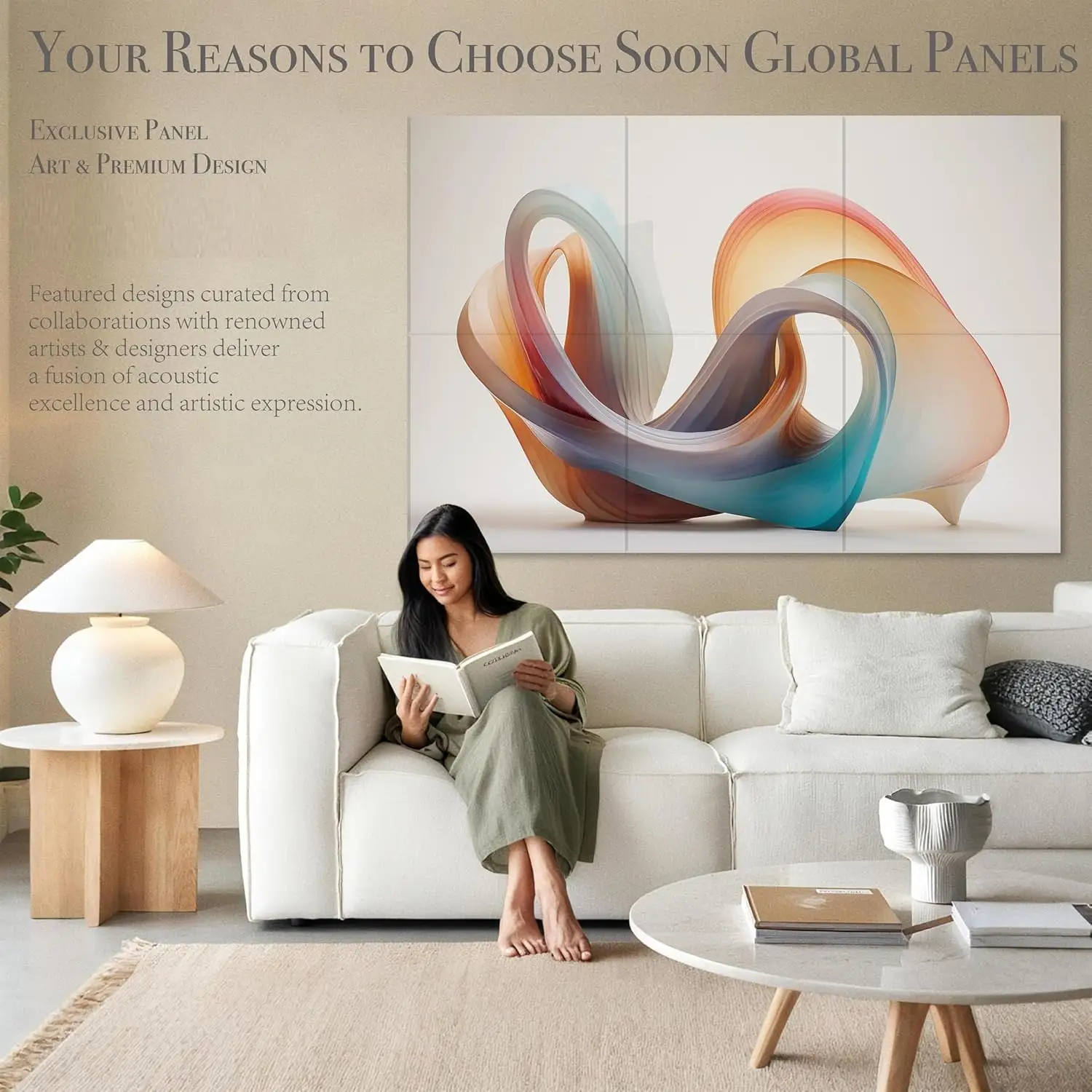 Akustiske vægpaneler 72x48 tommer polyester lydabsorberende akustiske paneler 1