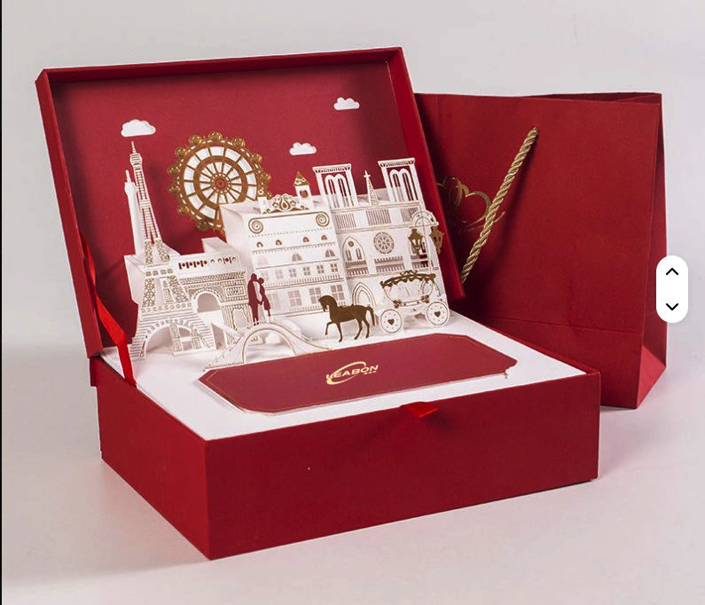 Custom 3D Pop Up Magnetic Clamshell Gift Box for Chocolate, Cookie, Ornament 1