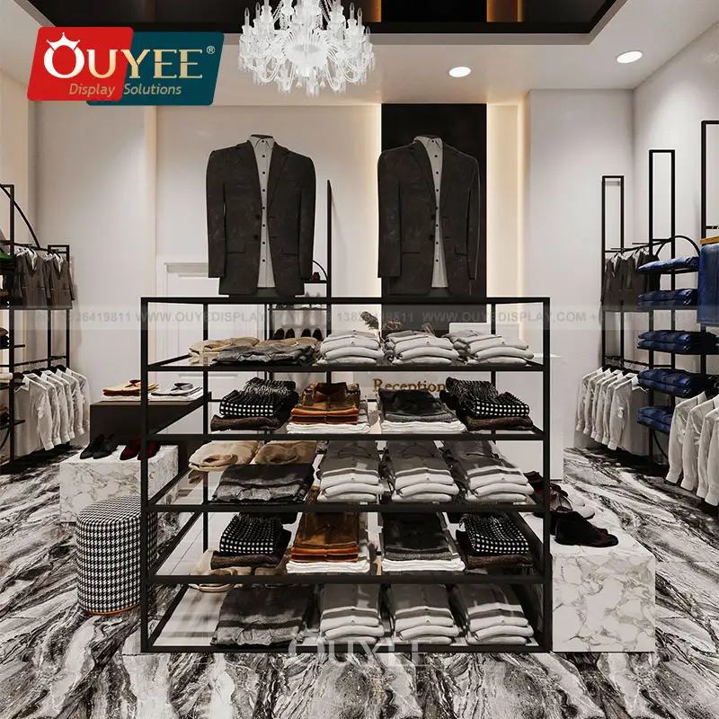 Metal Clothing Rack Stand for Garment Shop & Retail Store Display 1