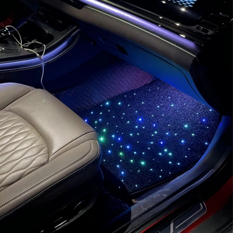 Kingshowstar Waterproof Fiber Optic Star Light Car Led Rugs Twinkle Starlight Led Car Mat With App Remote Control Light Effect 1