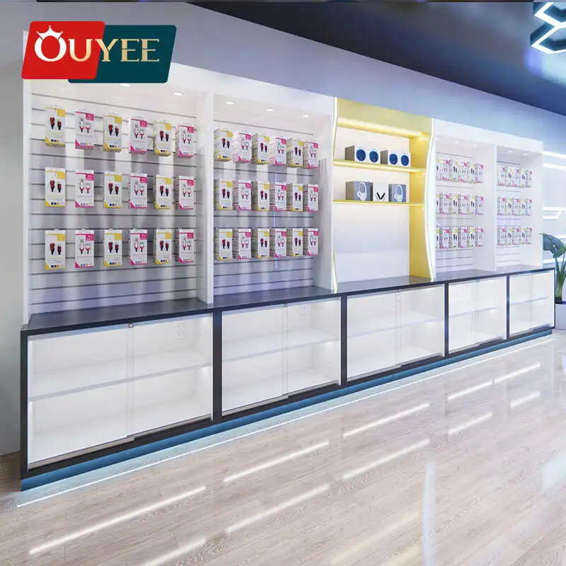 Scaffale per custodie di cellulari - Espositore per accessori per cellulari per negozi di telefonia mobile 1