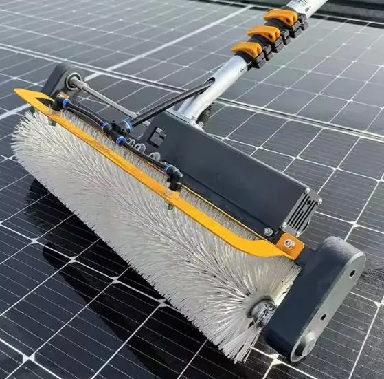 Cepillo de limpieza de paneles solares de alta eficiencia, máquina de lavado en seco para sistemas solares. 1