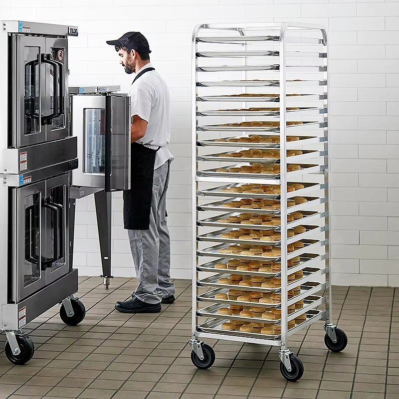 Plateau de boulangerie en acier inoxydable