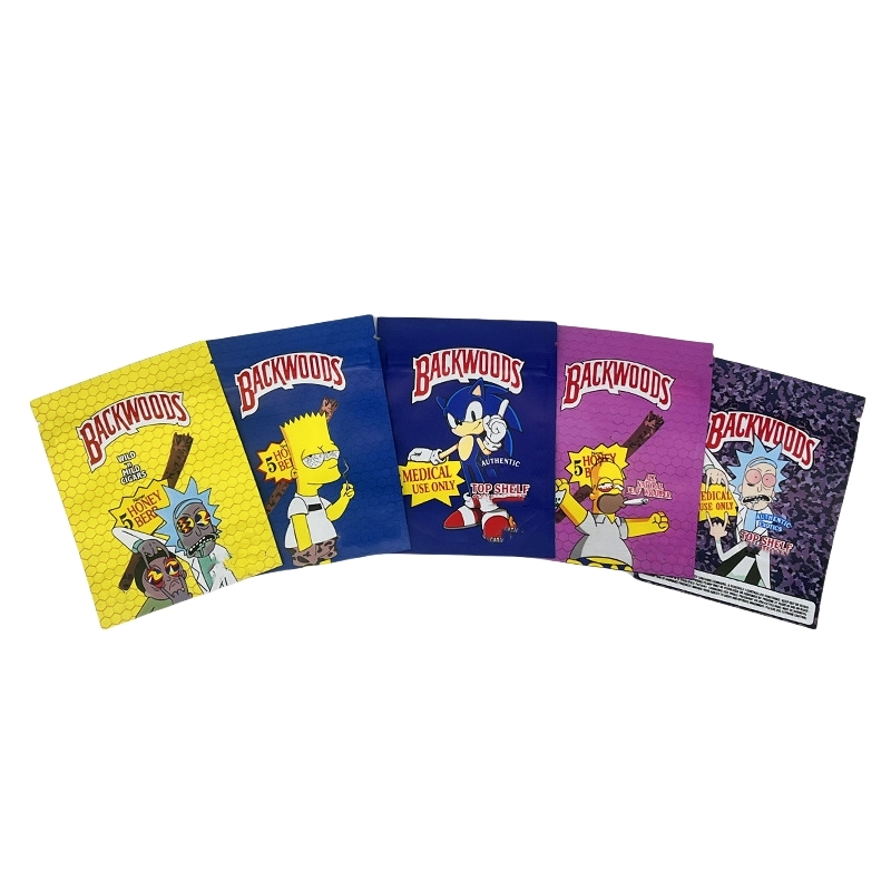 Wholesale Resealable Smell Proof Tobacco Bag Moisture Proof Grabba Natural Leaf Stand Up Pouch For Herb Leaves Edible Packaging 1