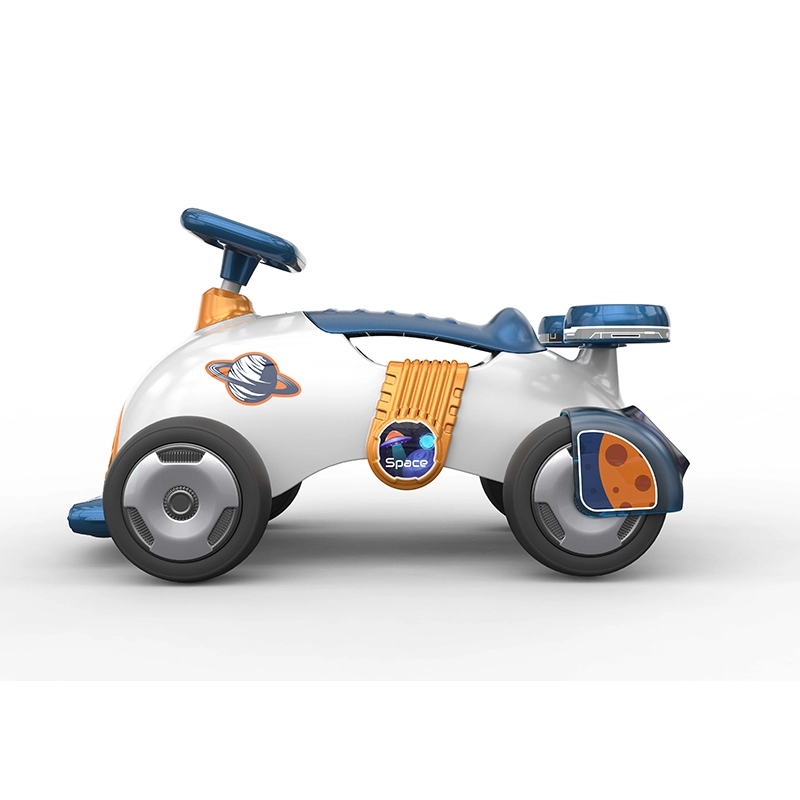 ألعاب أطفال سيارة ركوب تعمل بالقدم دوارة بزاوية 360 درجة مع أنماط موسيقية متنوعة من أجل المتعة 1