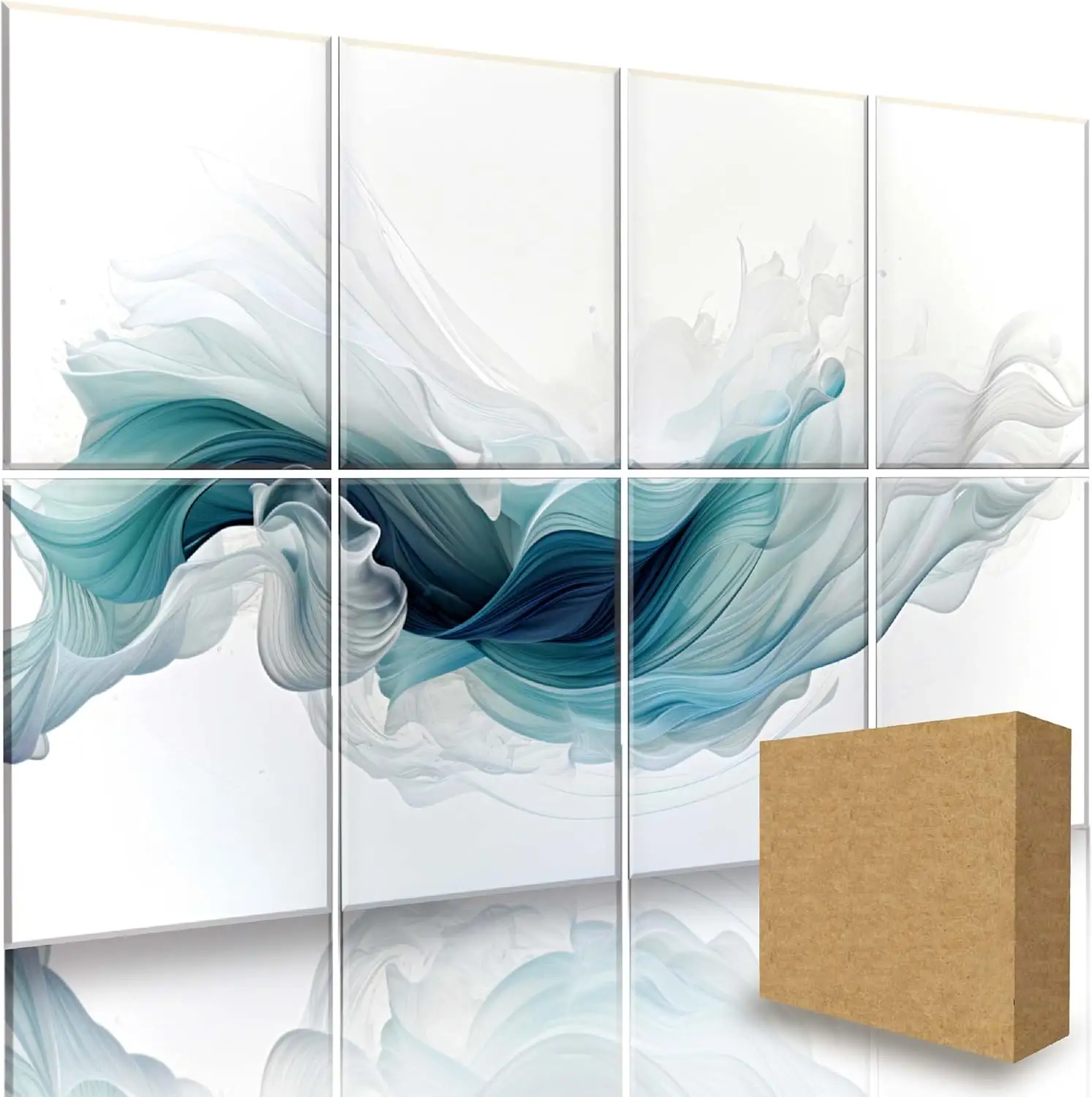 Τρισδιάστατο ακουστικό πάνελ, πάνελ τοίχου με ηχομόνωση από πολυεστερικές ίνες με κόλλα 1