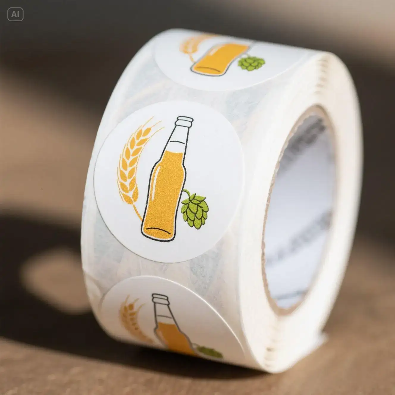Etichette personalizzate impermeabili per birra e bevande, adatte al contatto con gli alimenti. 1