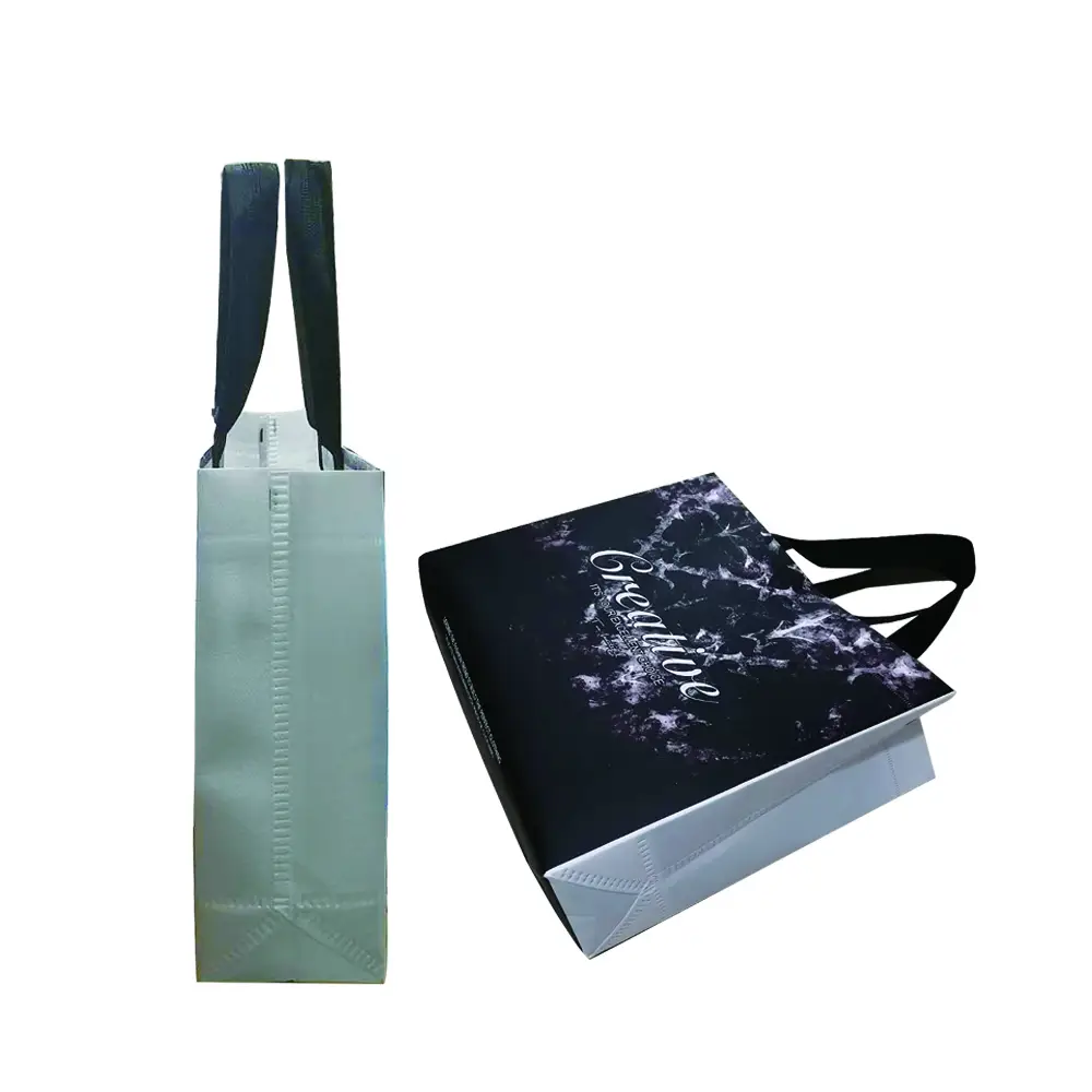 Wholesale Custom Printed Eco-Friendly Shopping Bags Non-Woven Fabric Tote Bags 1