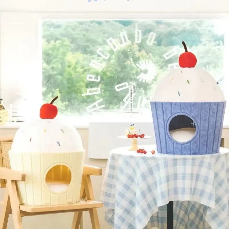 Akusztikus PET filc macskafekhely hangszigeteléssel és lélegző anyaggal 1